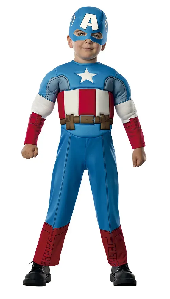 Rubies Capitan America Preschool costume bambino imbottito