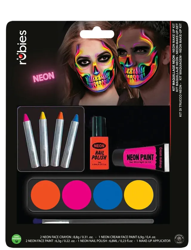 Rubies trucco neon tutto in 1 accessorio viso OS