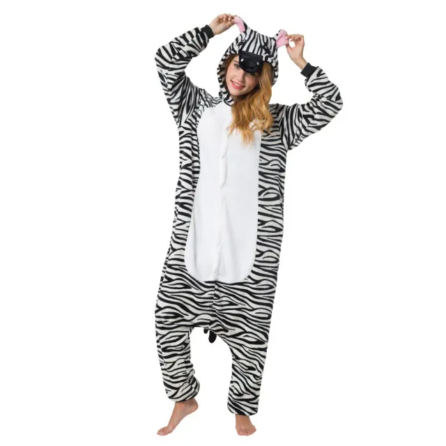Katara 1744 Kigurumi Pigiama Zebra S 145-155 cm Pile Morbido