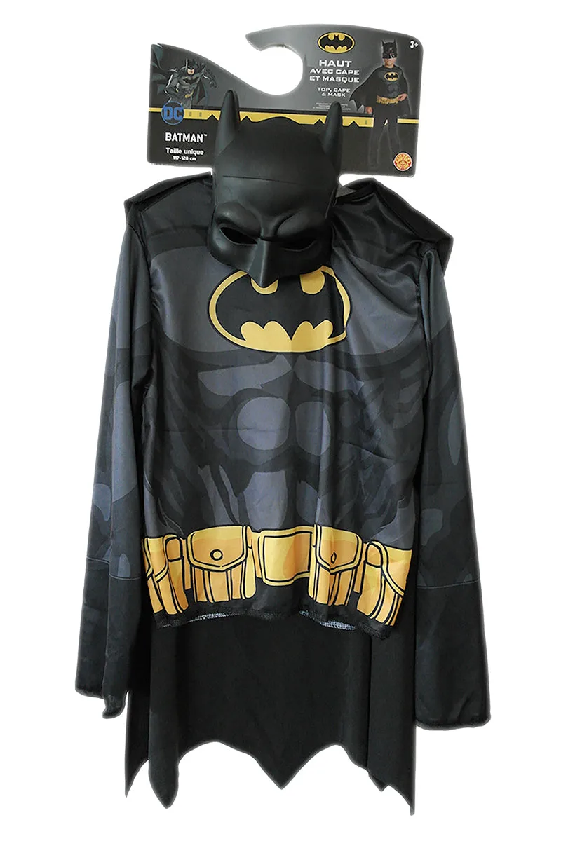 Rubies Batman top e mascherina costume bambino nero giallo