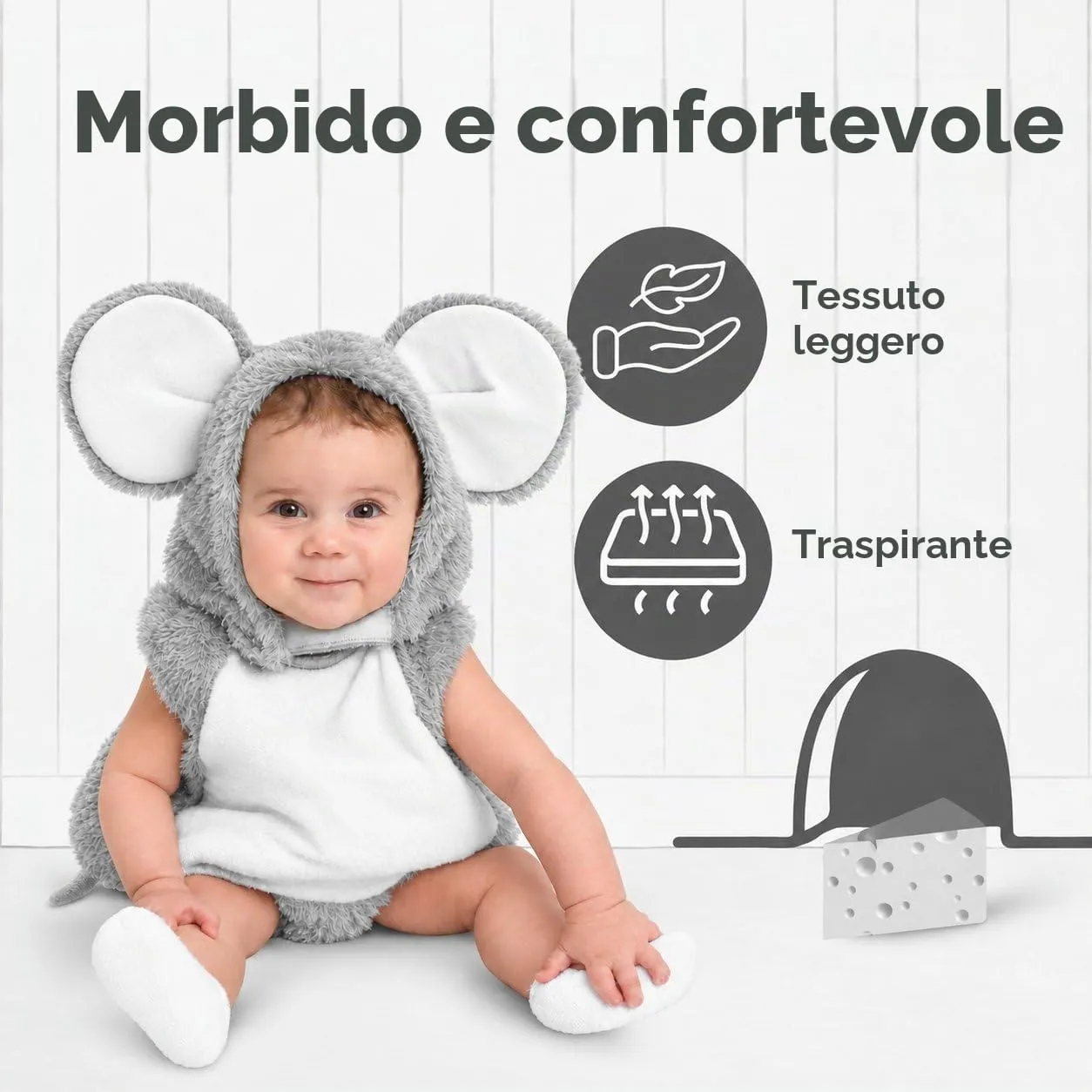 Dress Up America Costume Topo Neonato 6-12 Mesi Pelliccia Morbida