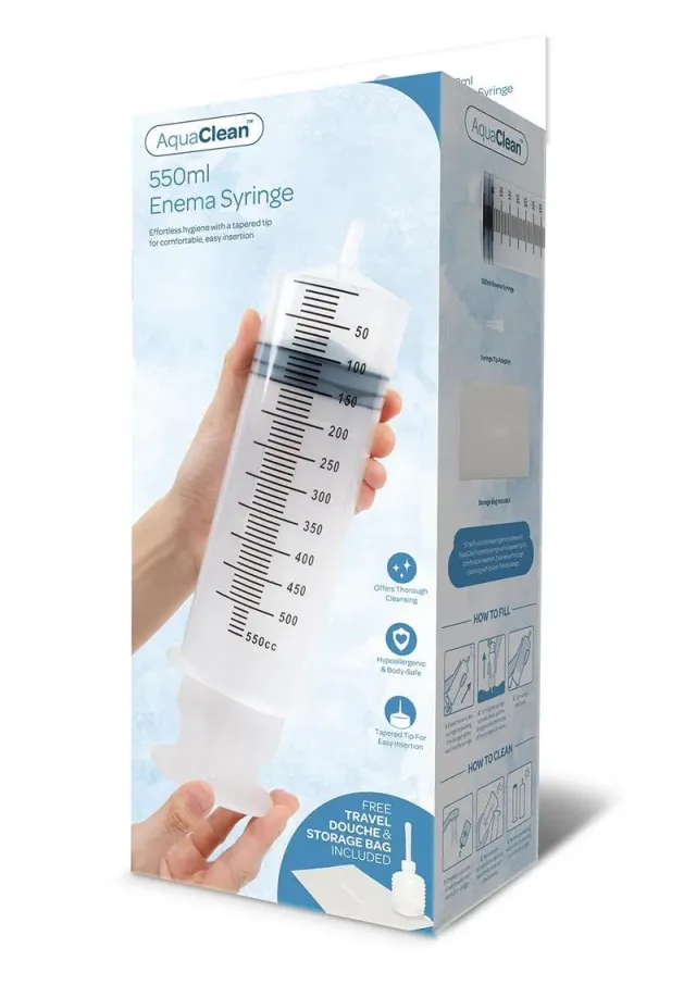 AquaClean 550ml siringa clistere intimo manuale