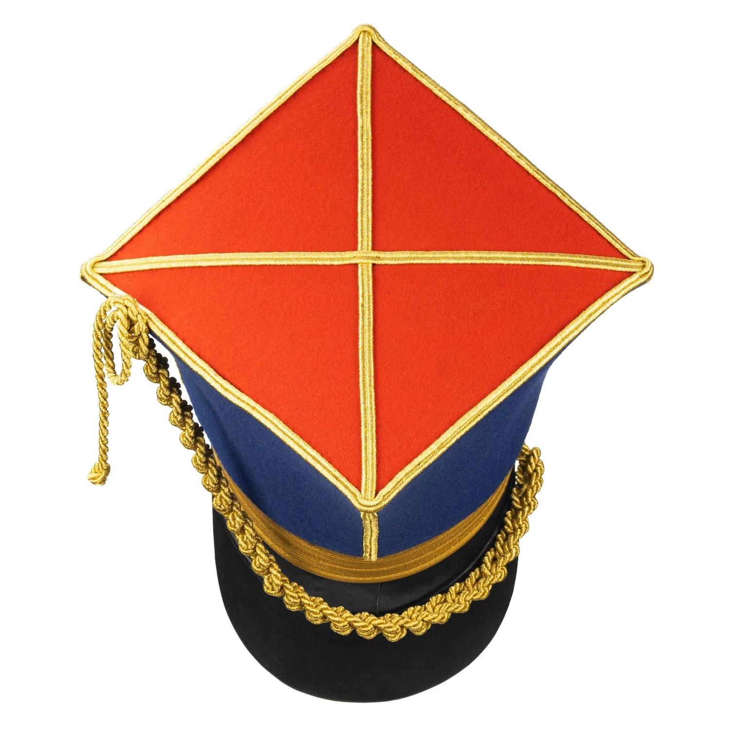 Altenburg Shako rosso blu cappello militare