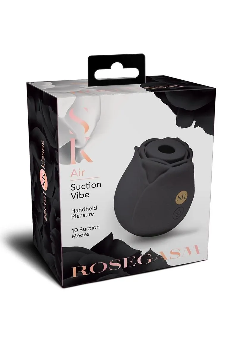 Secret Kisses Rosegasm Air stimolatore nero rosa