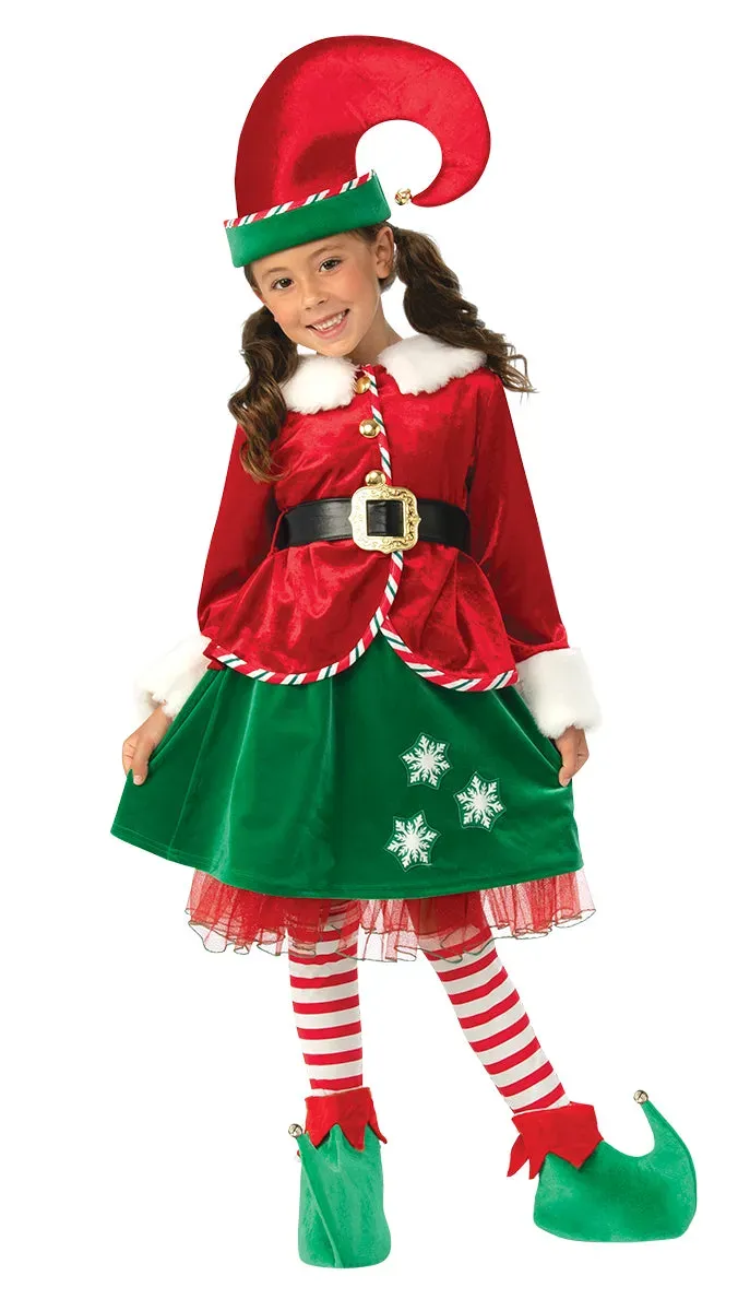 Rubies Elfo Girl Deluxe costume bambina S natalizio