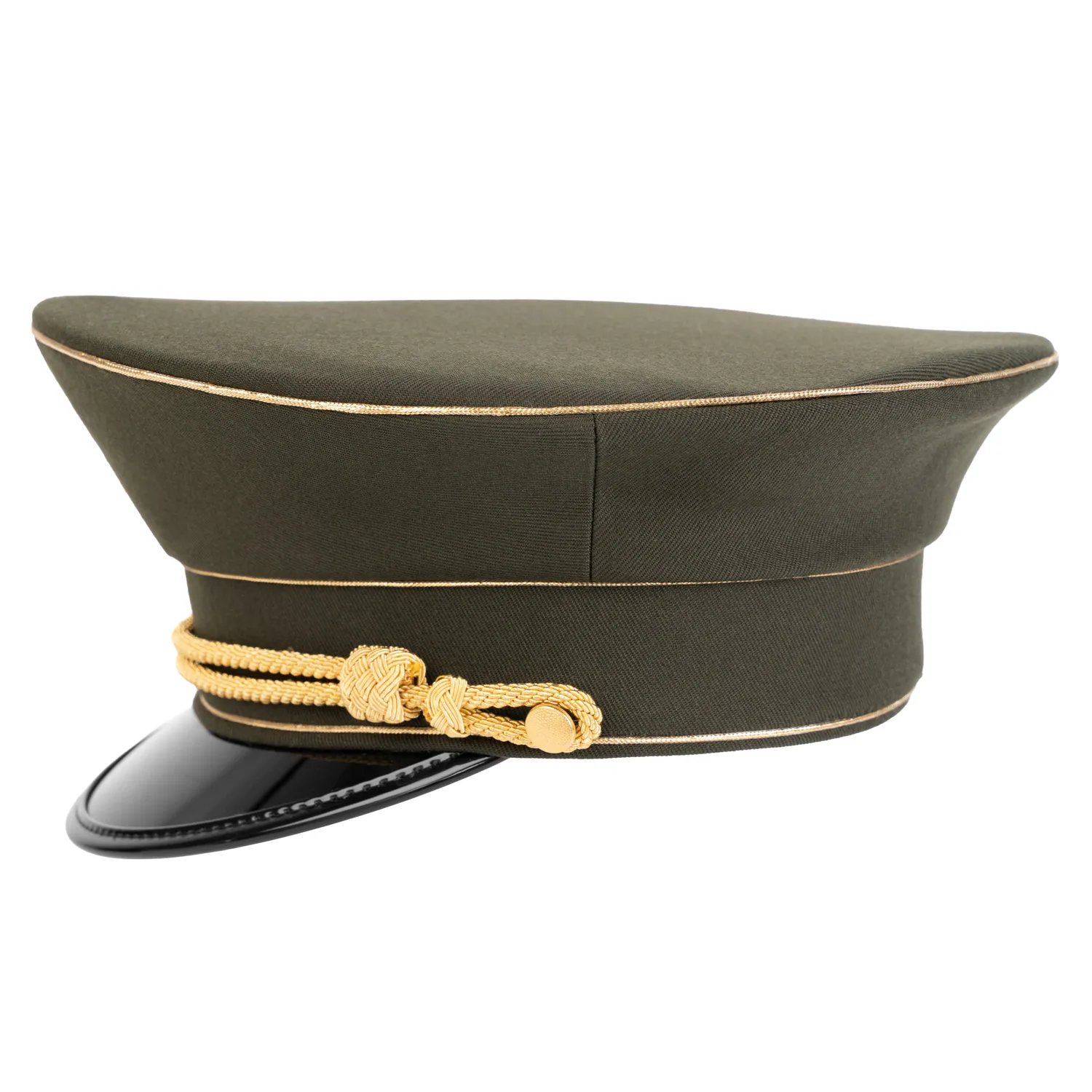Altenburg Militare berretto verde piping oro visiera