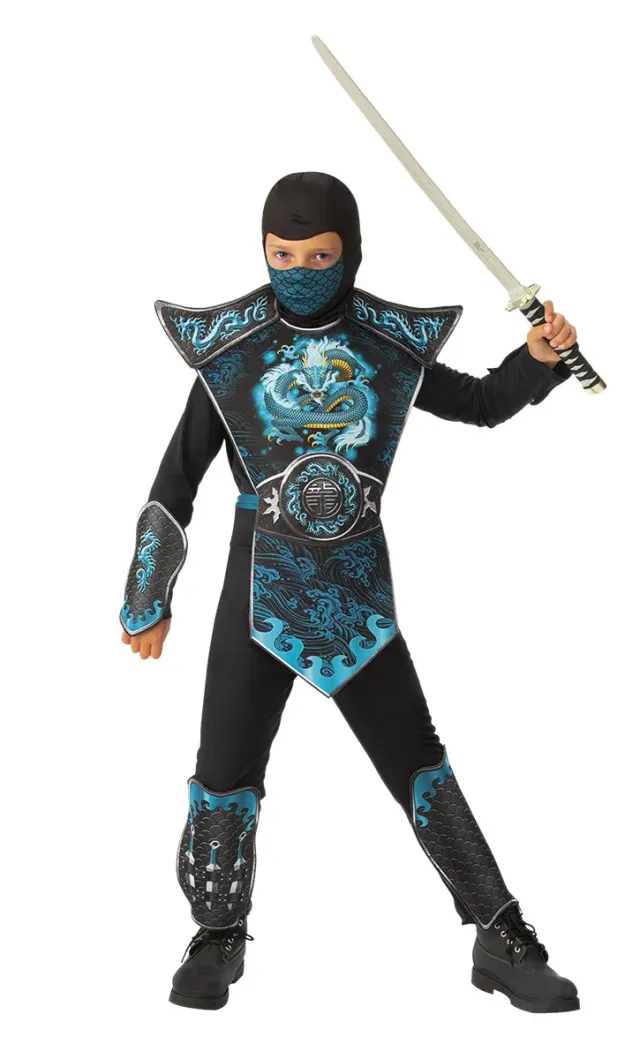 Rubies Blue Dragon Ninja costume bambino blu