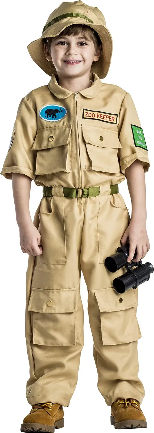 Dress Up America Costume Guardiano Zoo 1-2 Anni Tuta Cappello