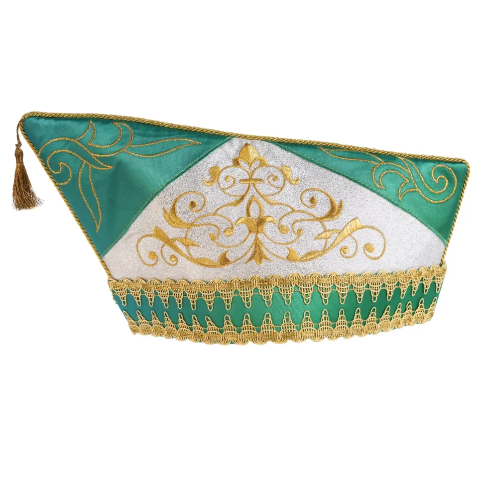 Altenburg barca verde oro cappello comitato ricamo barocco