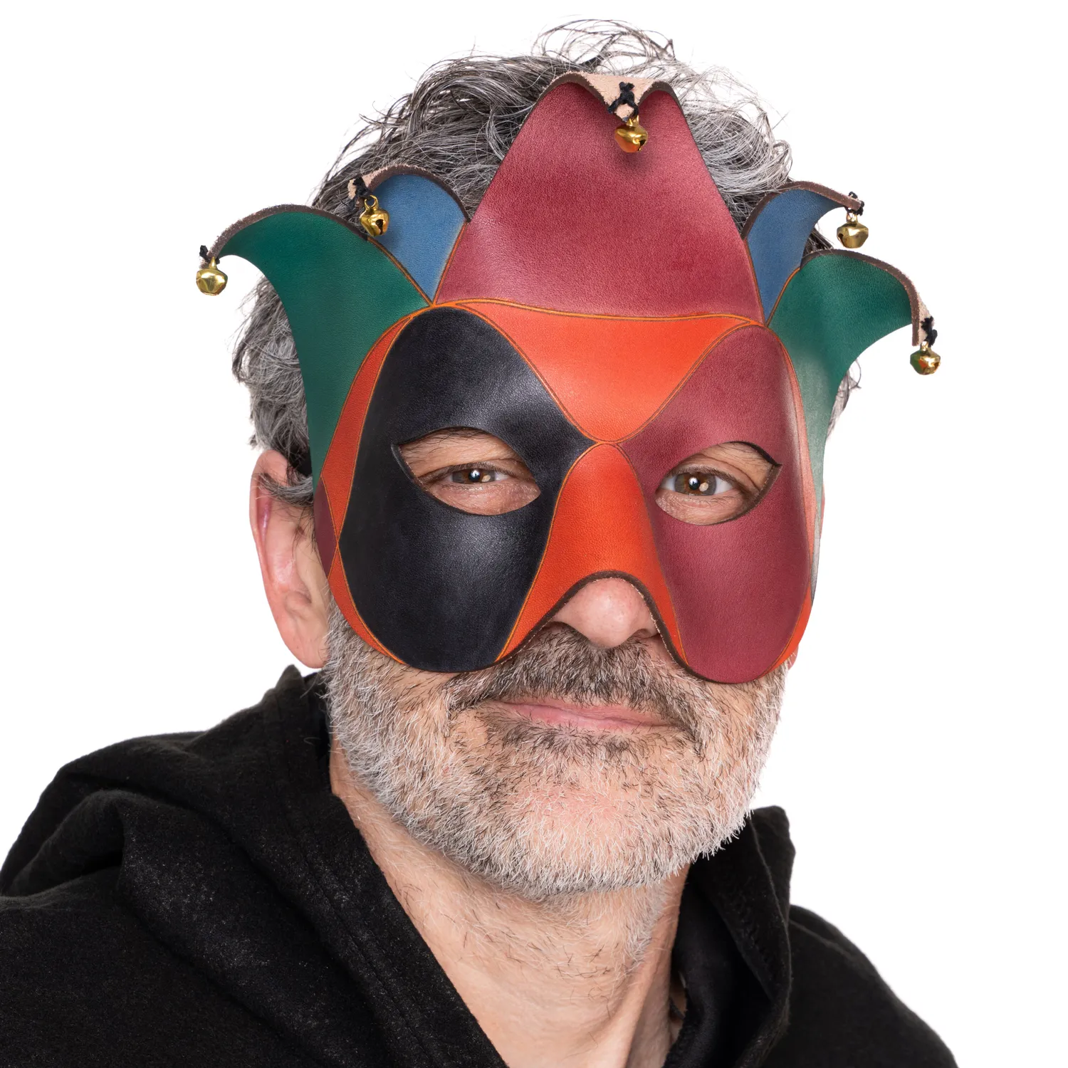Altenburg Colombina Joker maschera veneziana cuoio