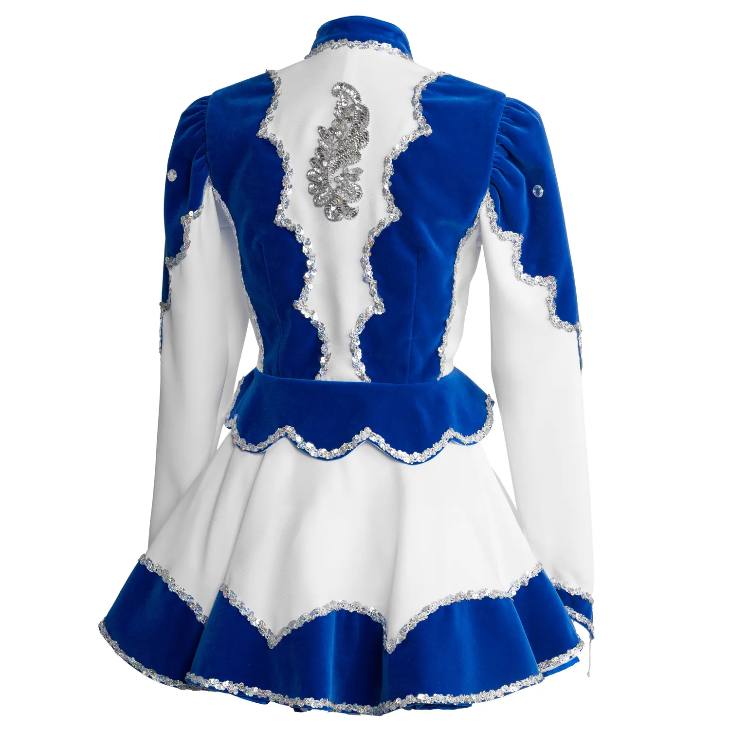 Altenburg abito guardia velluto bianco blu paillettes