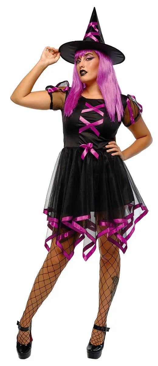 Rubies Strega Cuca Neon Rosa costume adulto MST