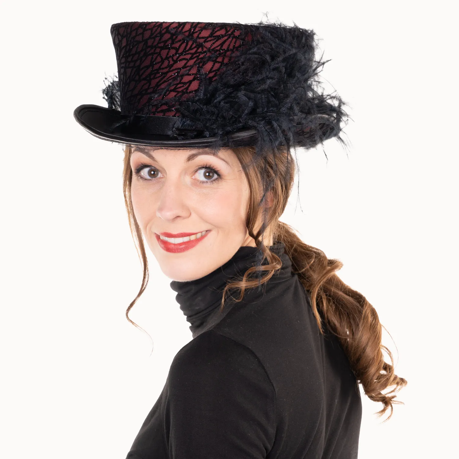 Altenburg cilindro equitazione donna taffetà bordeaux 59