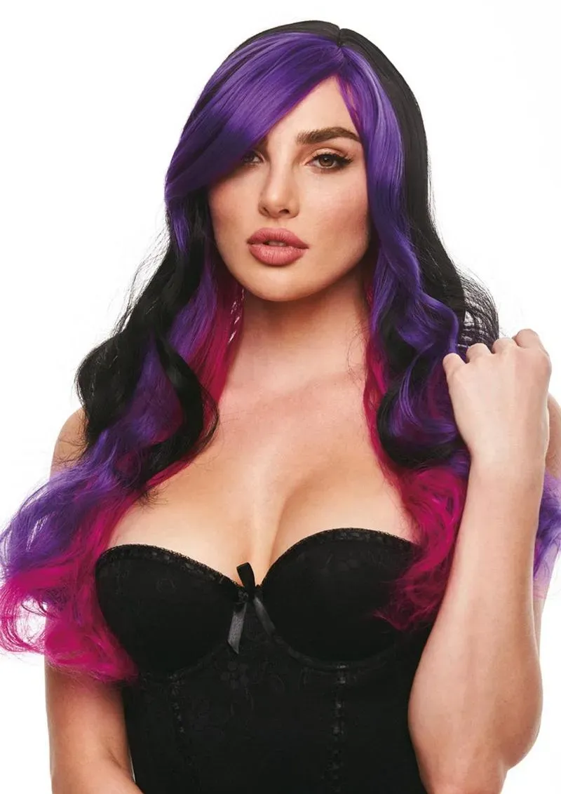 Pleasure Wigs Brandi parrucca nero viola morbida