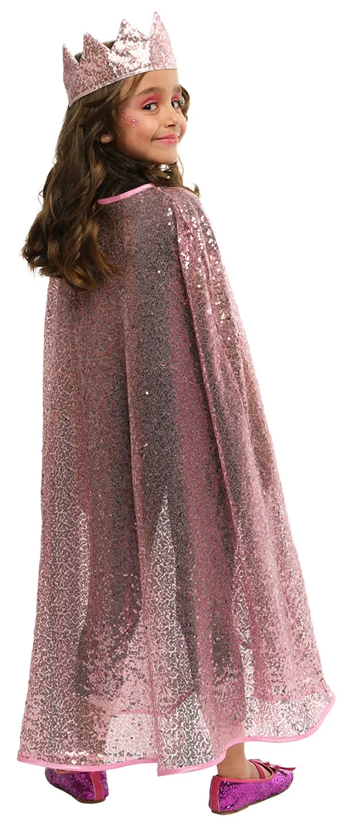 Rubies Principessa Rosa Brillante set bambina cappa+corona