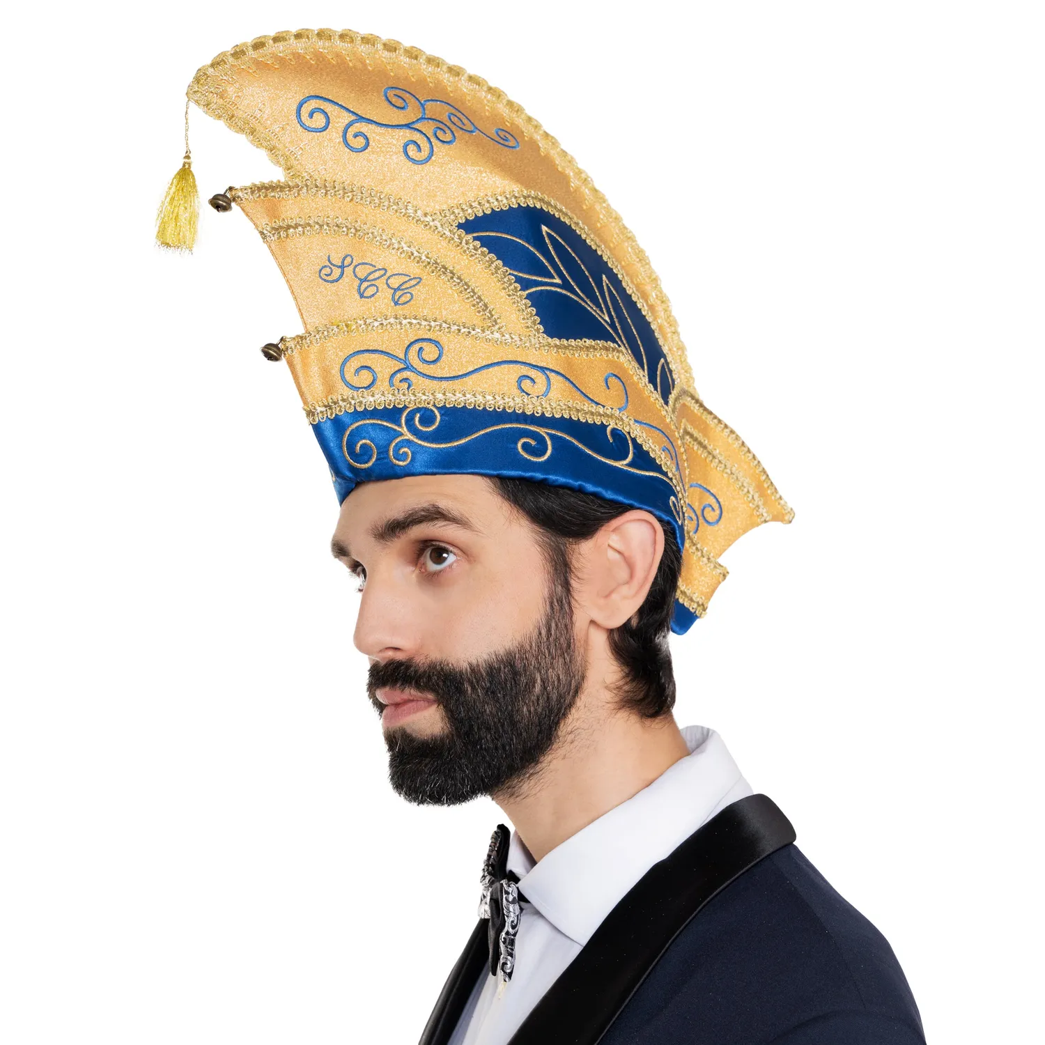 Altenburg Comitato berretto blu oro ricamato campanelli