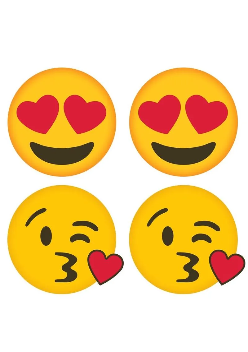 Pleasure Wigs Peekaboos Emoji Hearts copricapezzoli