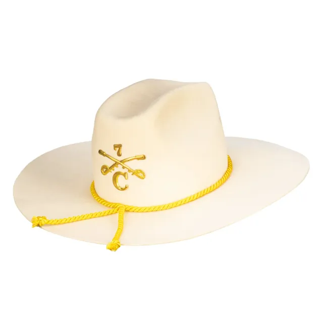 Altenburg Generale Confederato cappello cowboy crema in feltro