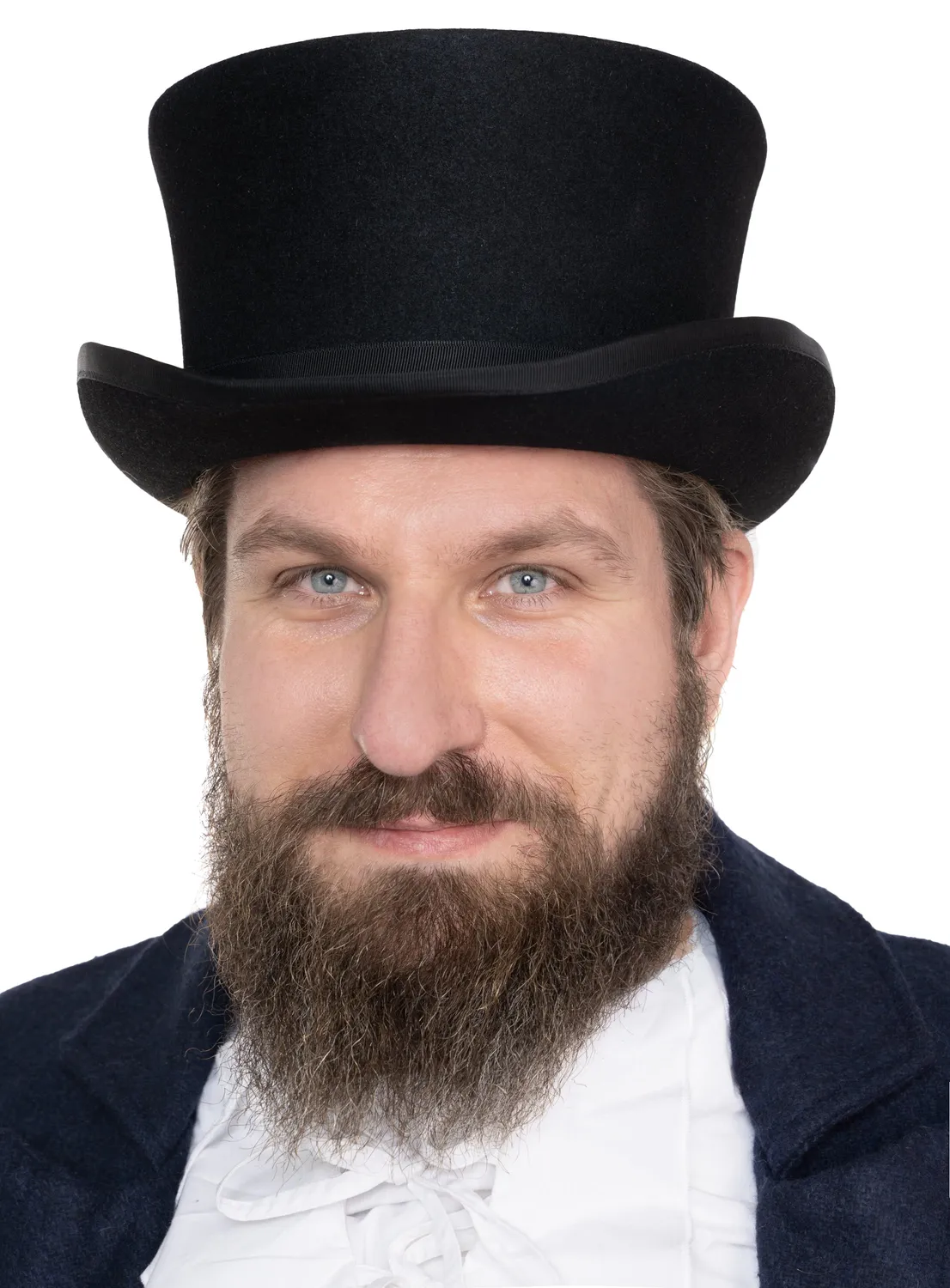 Altenburg cilindro Biedermeier feltro lana nero classico