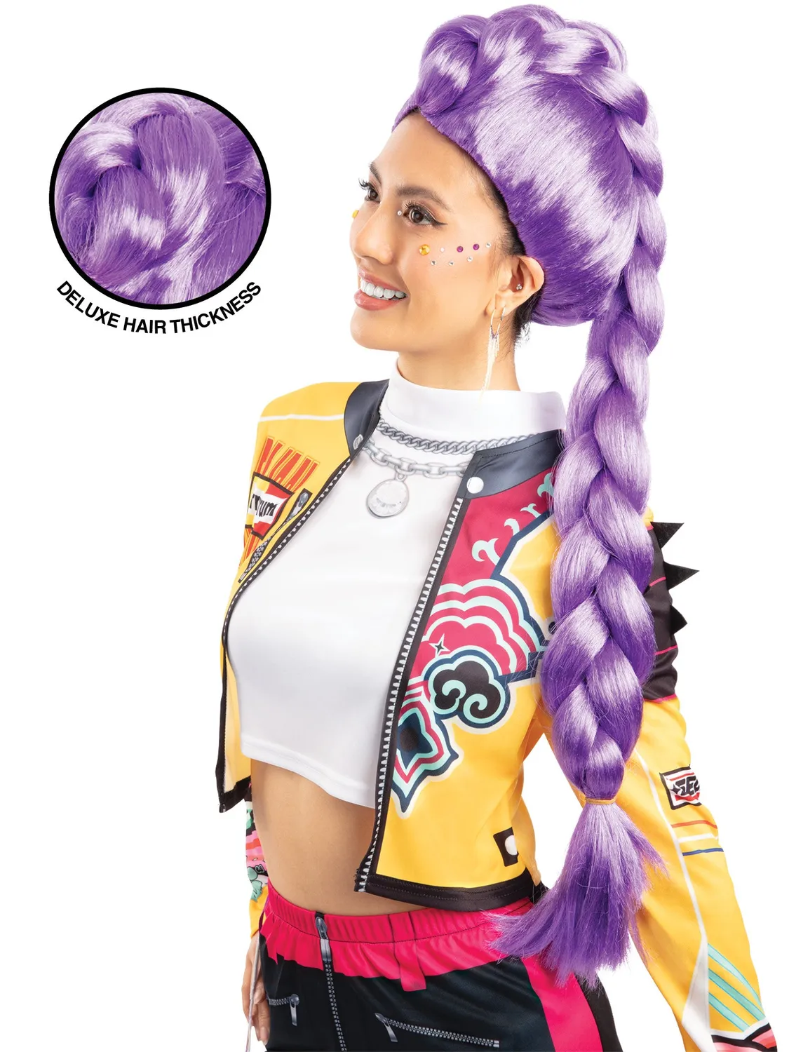 Rubies Rumi KPop Parrucca Donna Viola Lunga