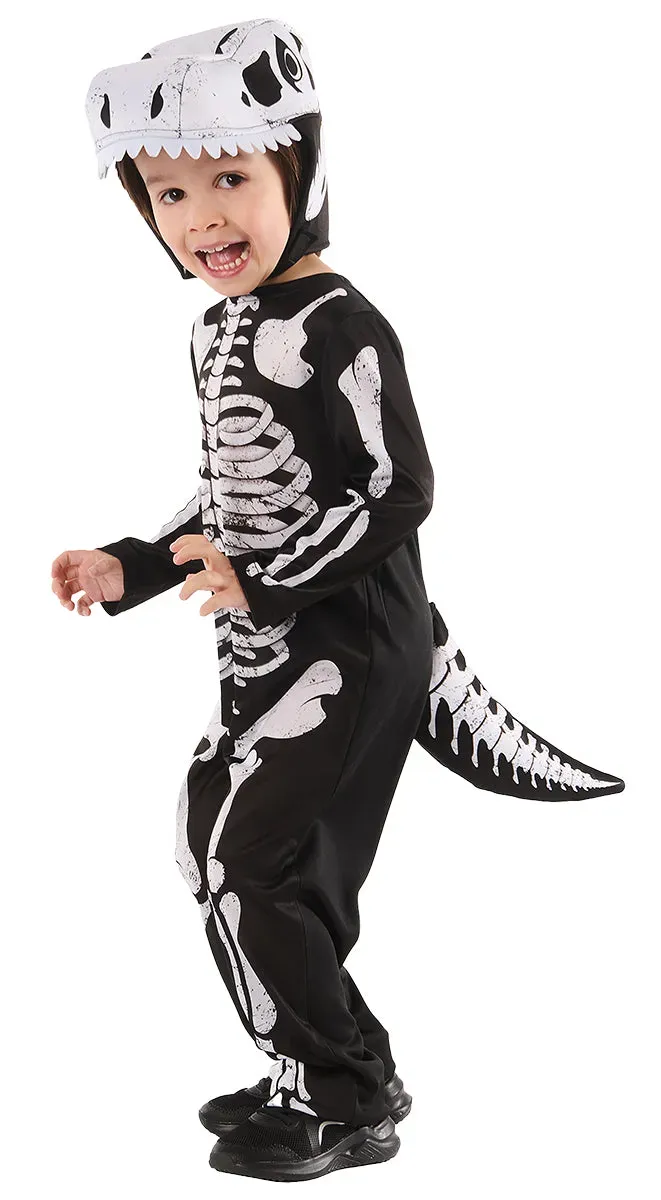Rubies Dino Scheletro costume bimbo 2T XXS XS