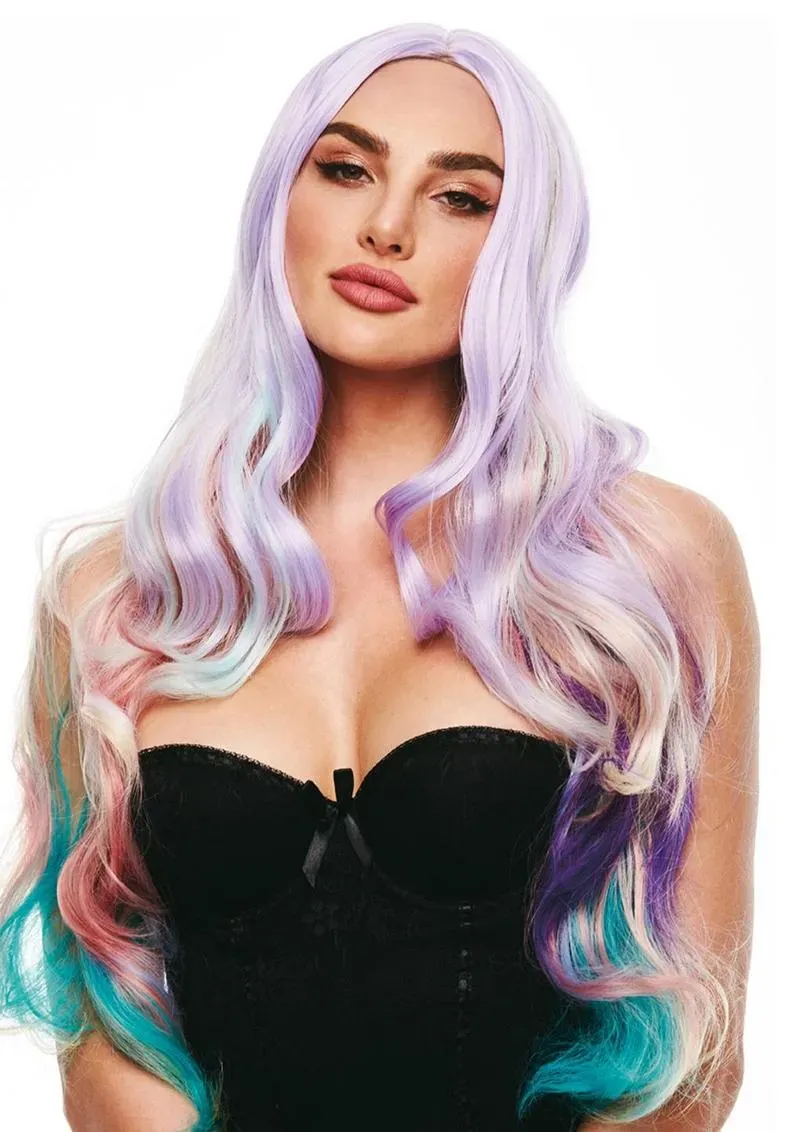 Pleasure Wigs Ella parrucca arcobaleno pastello multicolore