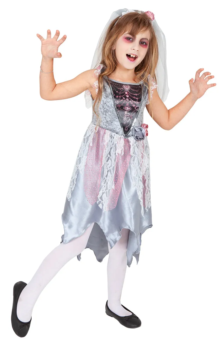 Rubies Sposa Fantasma costume bambina Inf velo bianco