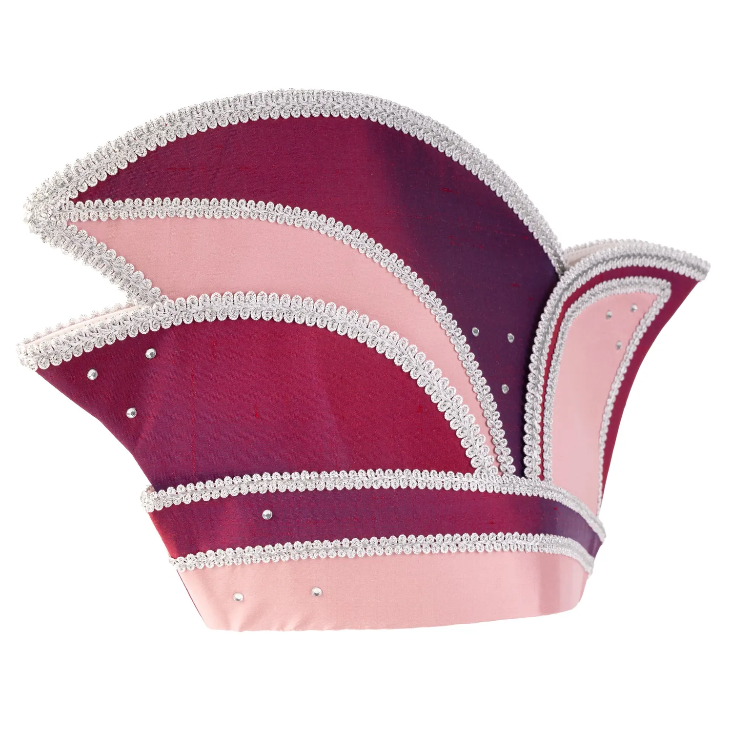Altenburg berretto comitato seta rosa bordeaux