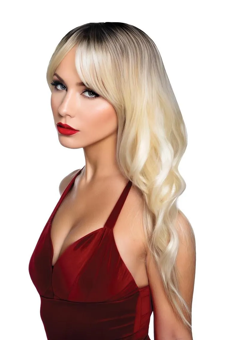 Pleasure Wigs Margot parrucca bionda ondulata con frangia
