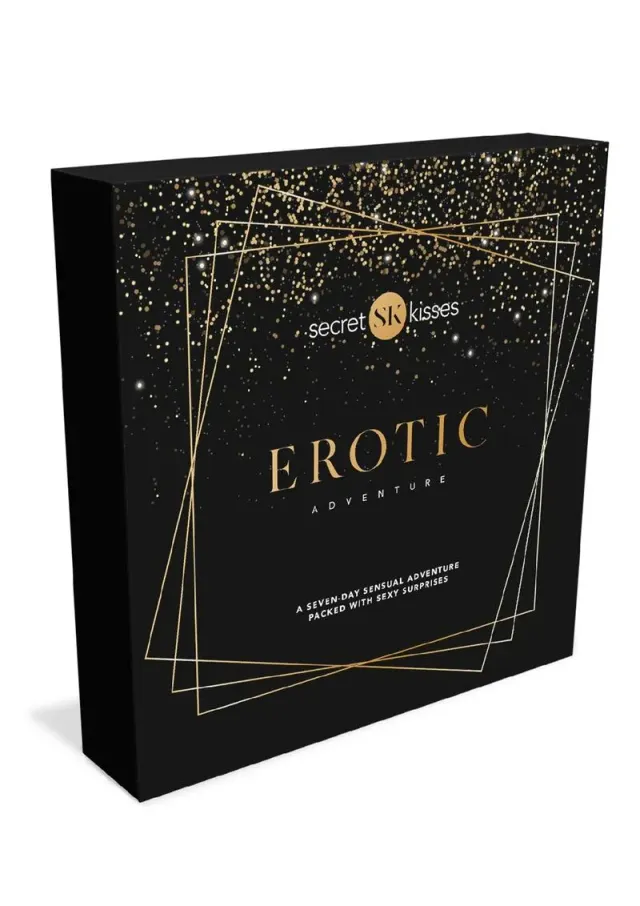 Secret Kisses Seven Day kit erotico coppia 7 giorni nero oro