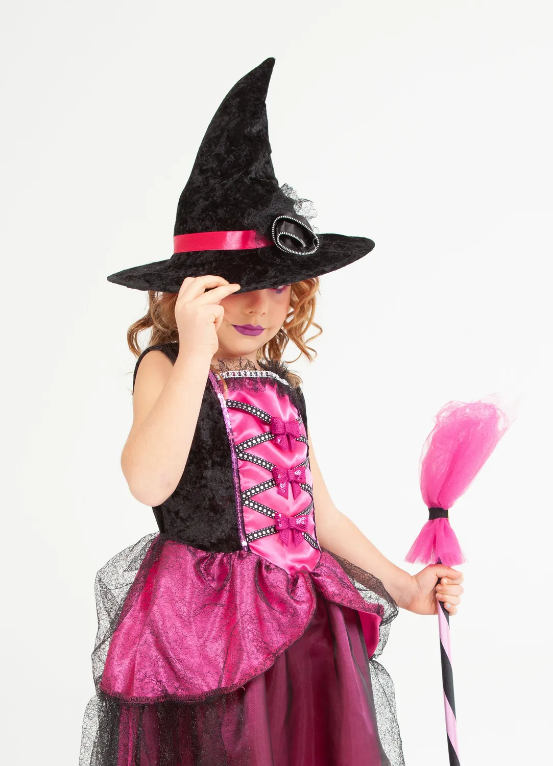 Rubies Strega Chic Rosa Costume Bambina Halloween
