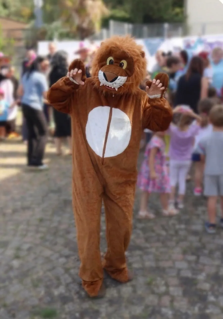 Dress Up America Leone peloso costume mascotte peluche