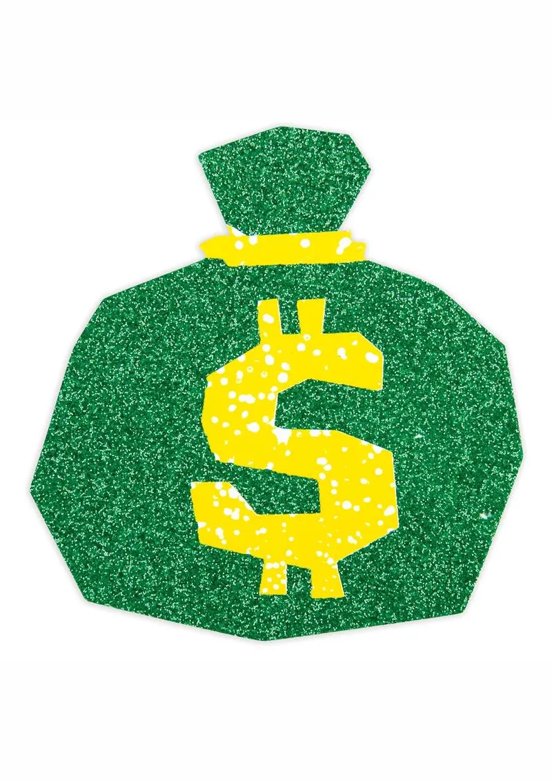 Peekaboos Pasties Funny Money Bags copricapezzoli adesivi verdi 2 paia