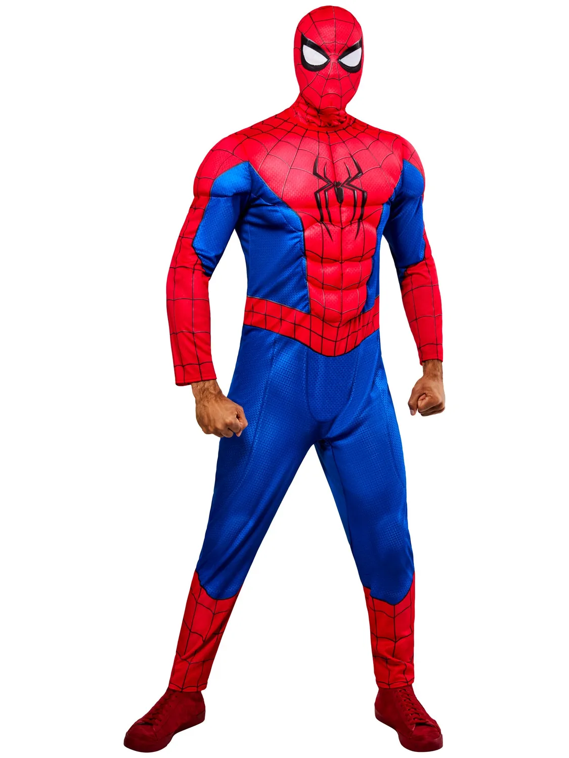 Rubies Spider-Man DLX Uomo costume adulto muscoli
