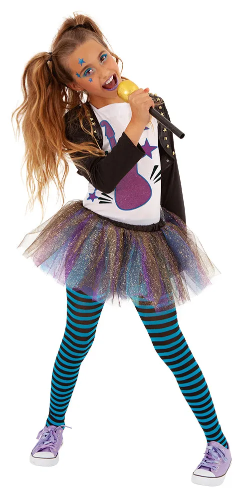Rubies Bonnie B. Pop costume bambina 5 pezzi glitter