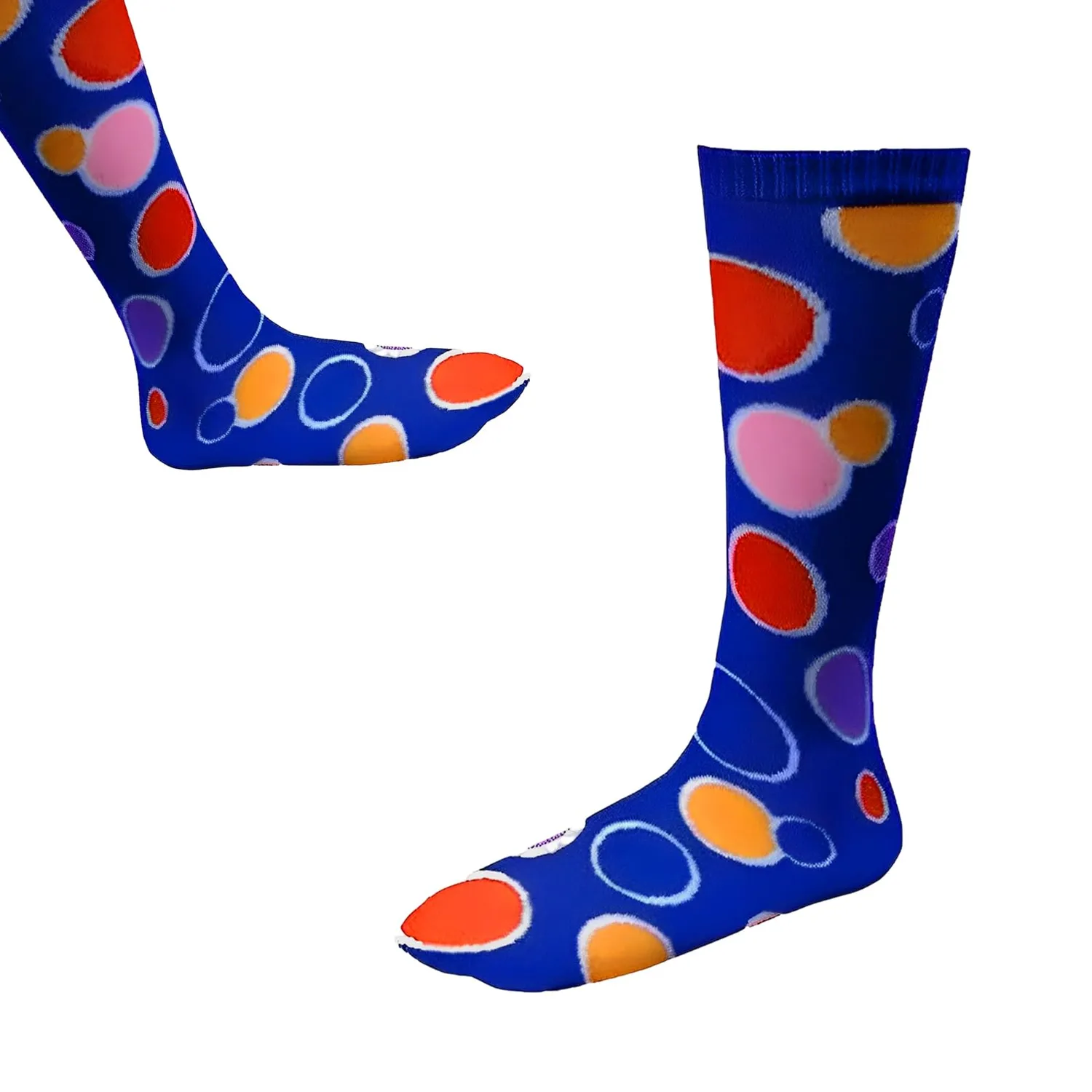Dress Up America Circle Knee calze bimba blu a righe