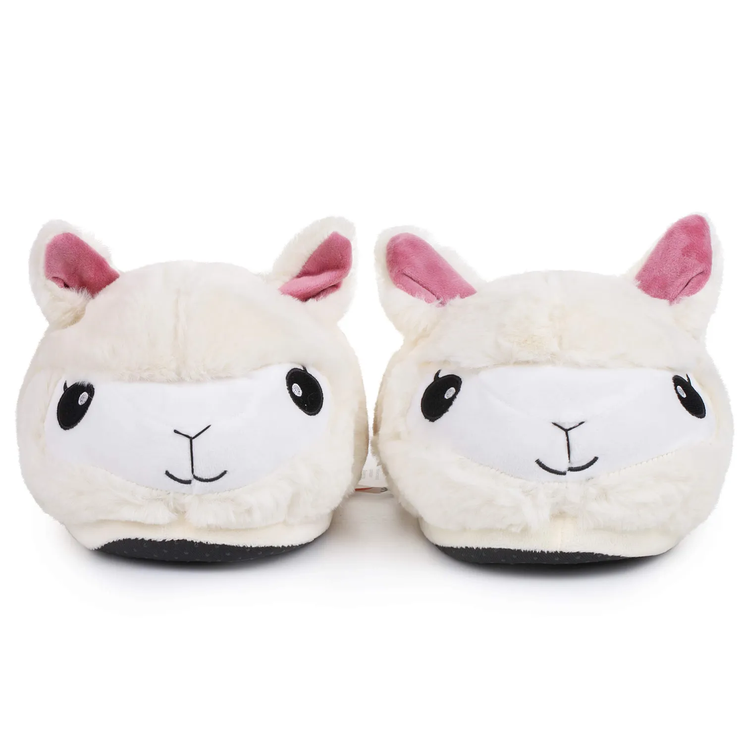 Katara Lama pantofole 36-44 aperte in peluche morbido
