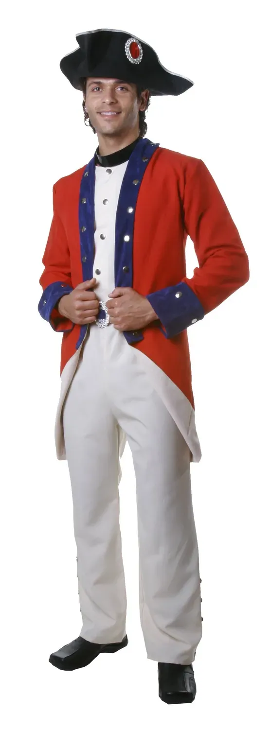 Dress Up America Coloniale costume soldato adulto M teatrale
