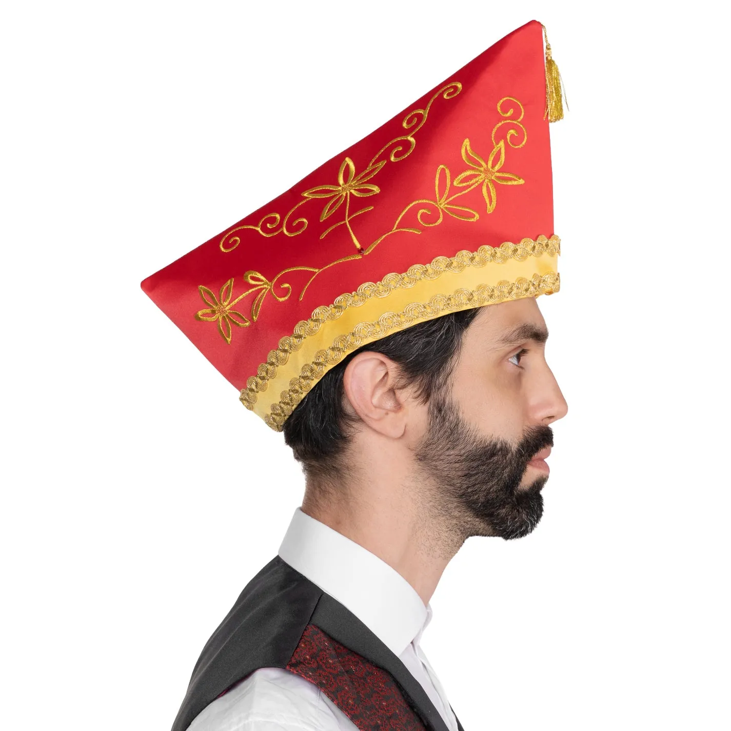Altenburg Barca Rossa berretto carnevale ricamo oro