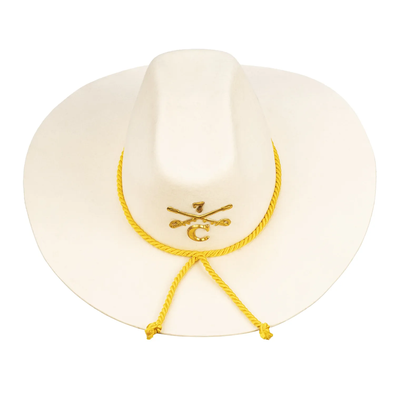 Altenburg Generale Confederato cappello cowboy crema in feltro