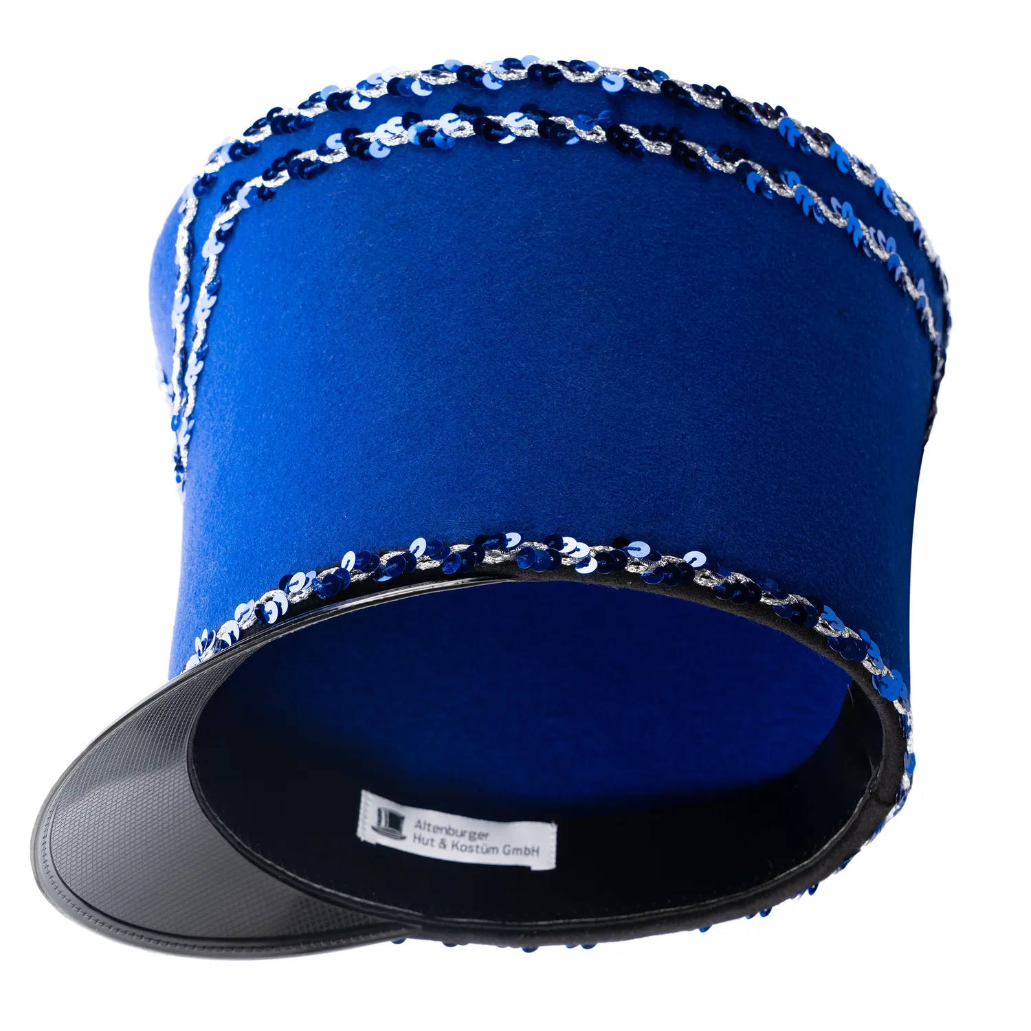 Altenburg shako guardia blu cappello scintille taglie