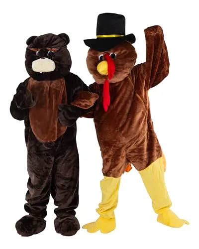 Dress Up America Costume Tacchino Adulti peluche taglia unica