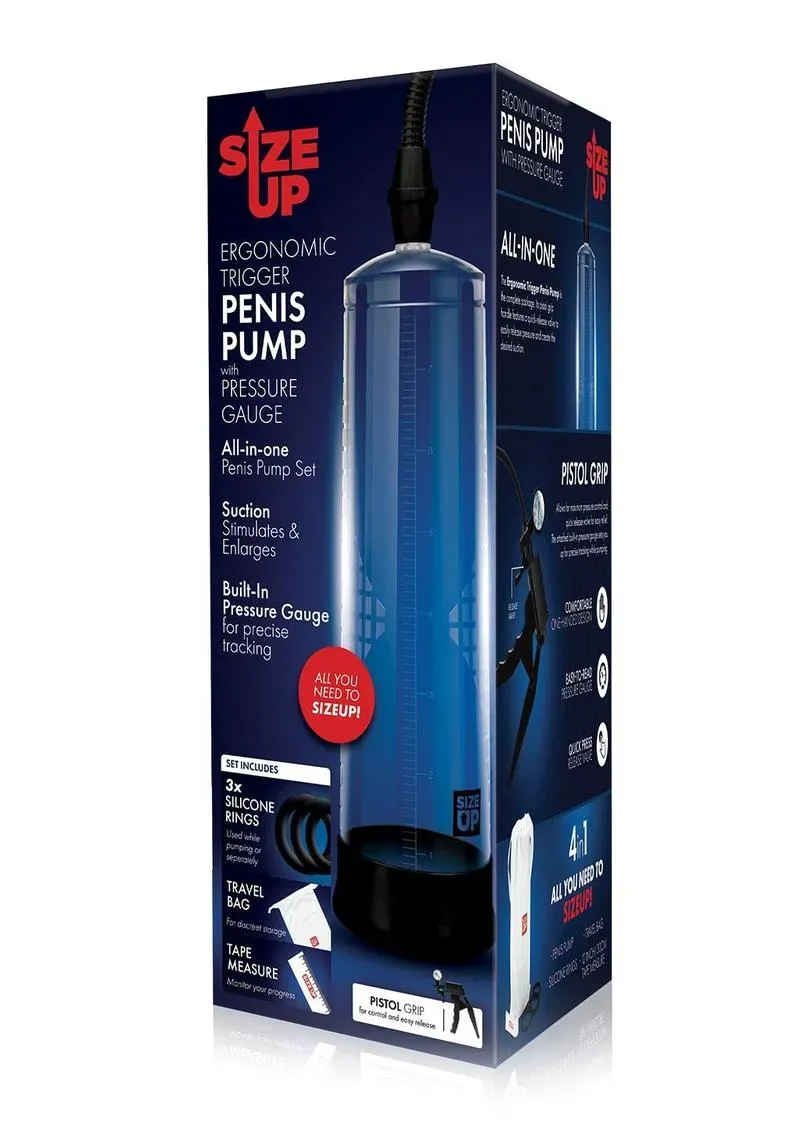 Size Up Ergonomic Trigger pompa pene con manometro