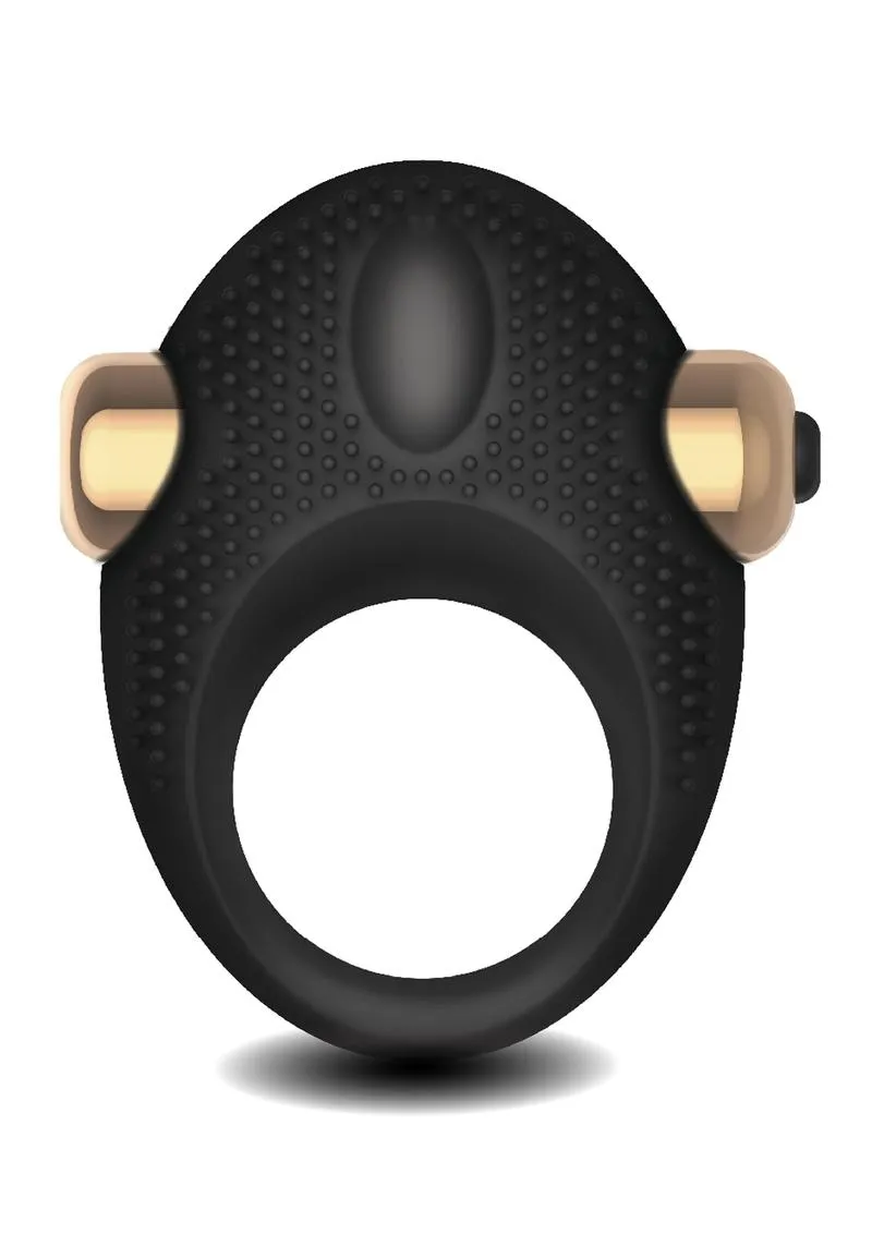 Frederick's Lover's anello vibrante coppia nero texture