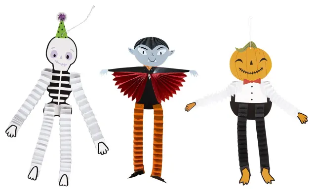 Rubies 3 personaggi Halloween decorazioni 50-45-45 cm taglia OS