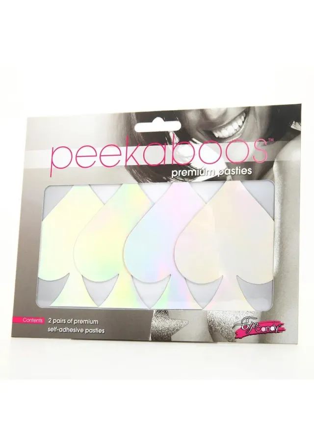 Peekaboos Iridescent Spades copricapezzoli picche cangianti