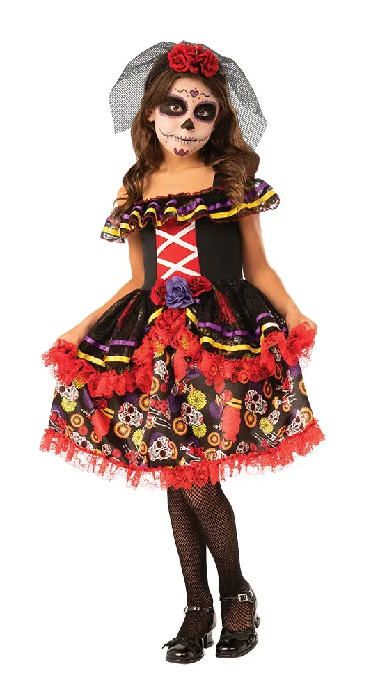 Rubies Catrinita De Luxe costume bambina giorno morti