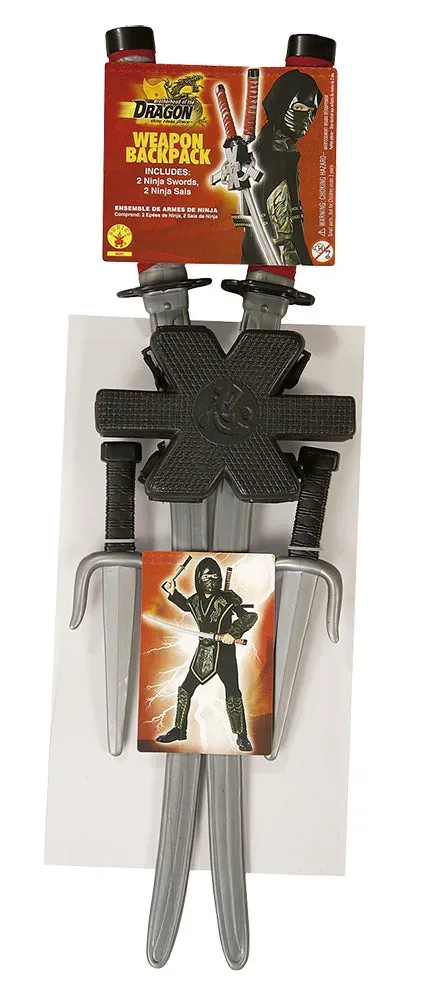 Rubies Brotherhood set ninja schiena taglia unica
