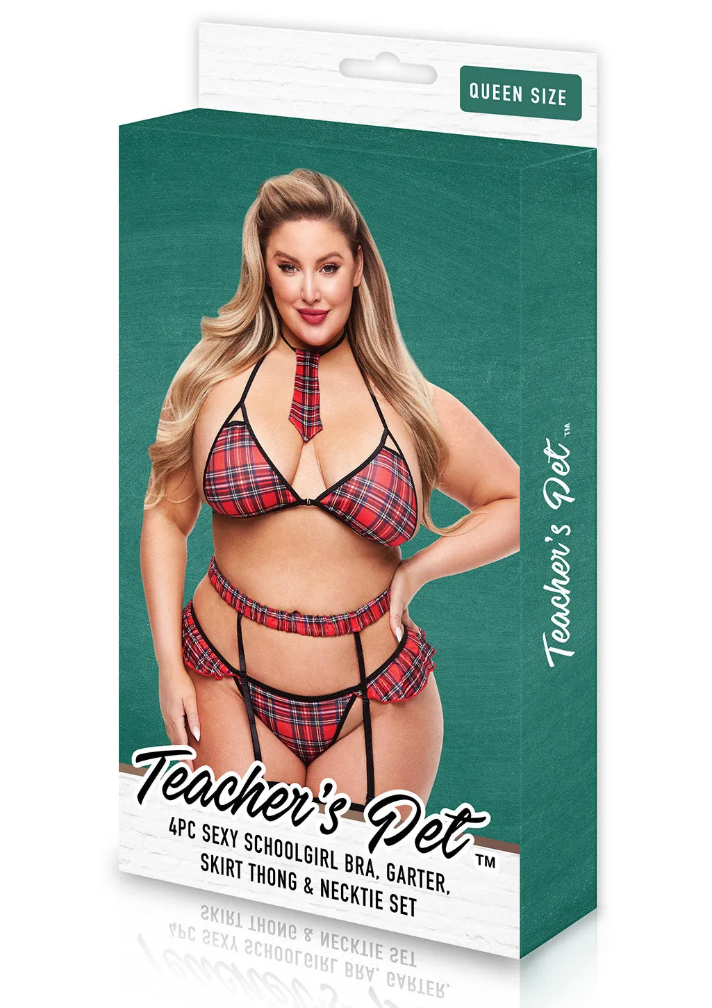 Pleasure Wigs Teacher's Pet Costume Scolara Sexy M/L 4 Pezzi