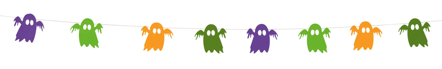 Rubies Fantasmi ghirlanda feltro Halloween 2 m
